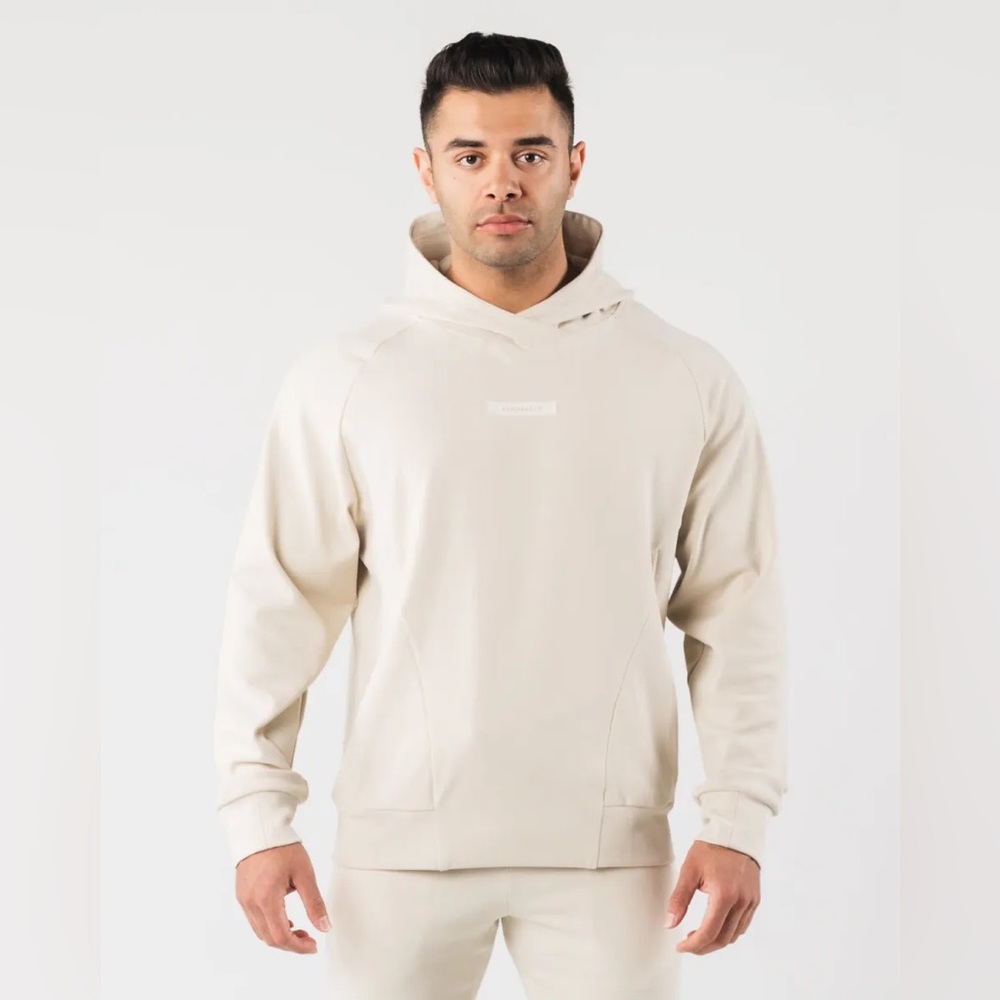 Alphalete Identity Pro Hoodie Sea Shell Cream Men’s Medium Athleisure
